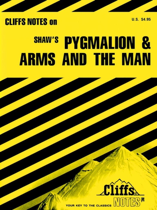 Cover image for CliffsNotes on Shaw's Pygmalion & Arms and The Man